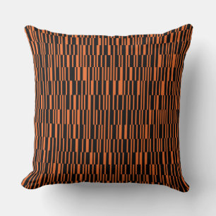Orange, coola, trendig, modern geometrisk grafik kudde