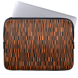 Orange, coola, trendig, modern geometrisk grafik laptop fodral