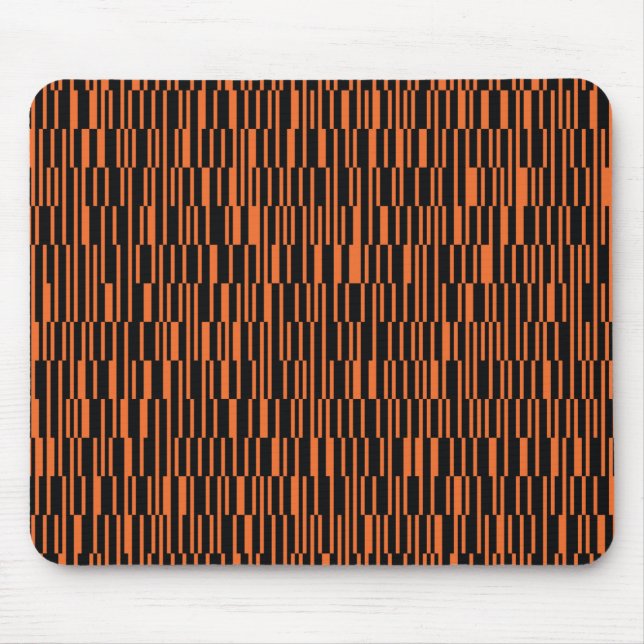 Orange, coola, trendig, modern geometrisk grafik musmatta (Framsidan)