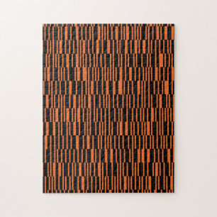 Orange, coola, trendig, modern geometrisk grafik pussel