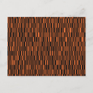 Orange, coola, trendig, modern geometrisk grafik vykort