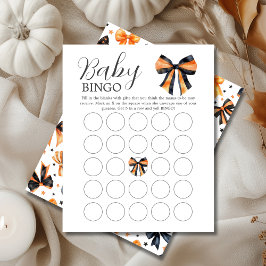 Orange Coquette | Halloween Baby Bingo Game Lakan
