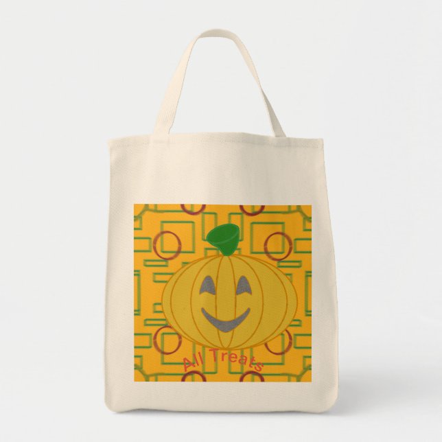 Orange Costume Design All Trets NoTricks Tote Bag Tygkasse (Framsidan)
