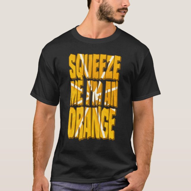 Orange Costume Halloween Citrus Fruit Slice Square T Shirt (Framsida)