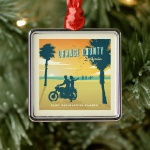 Orange County, California Beacher Julgransprydnad Metall