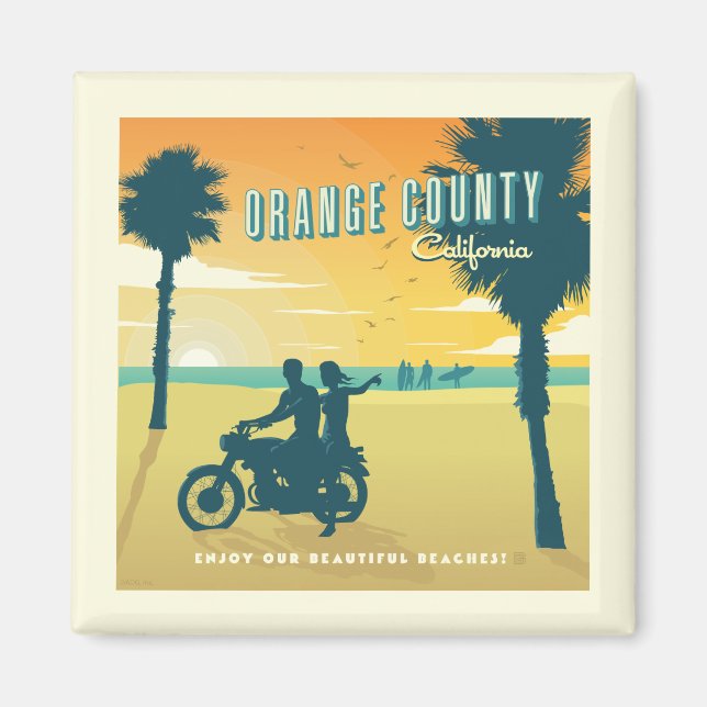 Orange County, California Beacher Magnet (Framsidan)