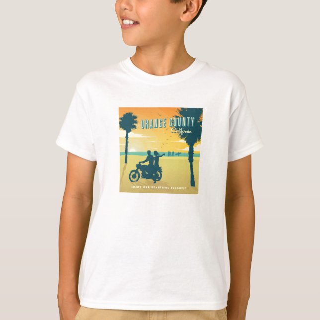 Orange County, California Beacher T Shirt (Framsida)