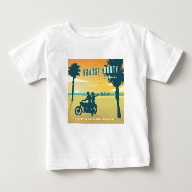 Orange County, California Beacher T Shirt (Framsida)