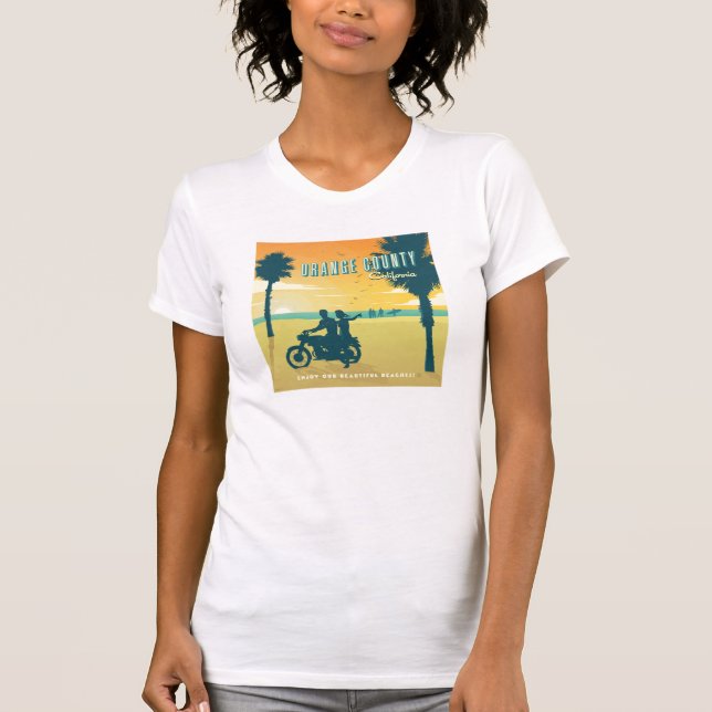 Orange County, California Beacher T Shirt (Framsida)