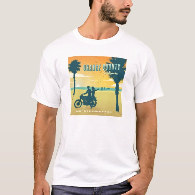 Orange County, California Beacher T Shirt (Framsida)
