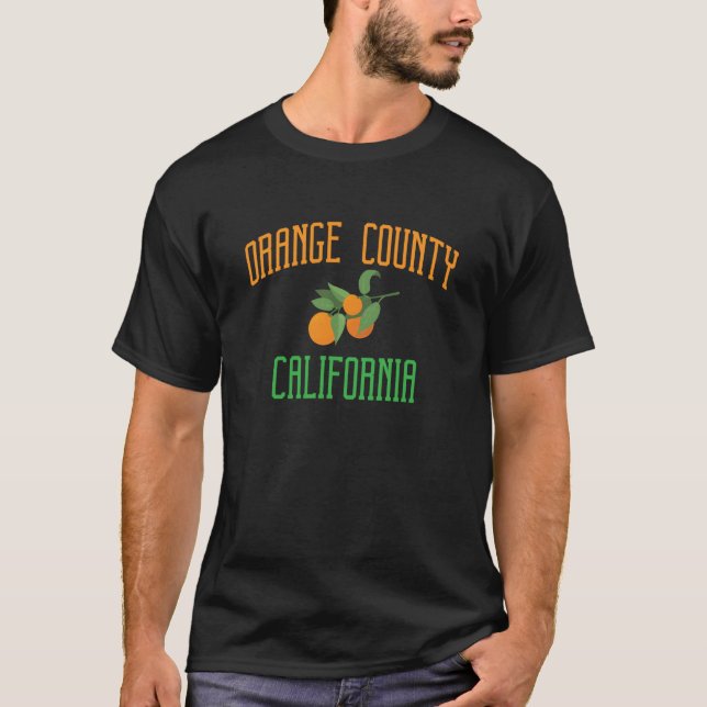 Orange County California Pacific Ocean Surfing  1 T Shirt (Framsida)