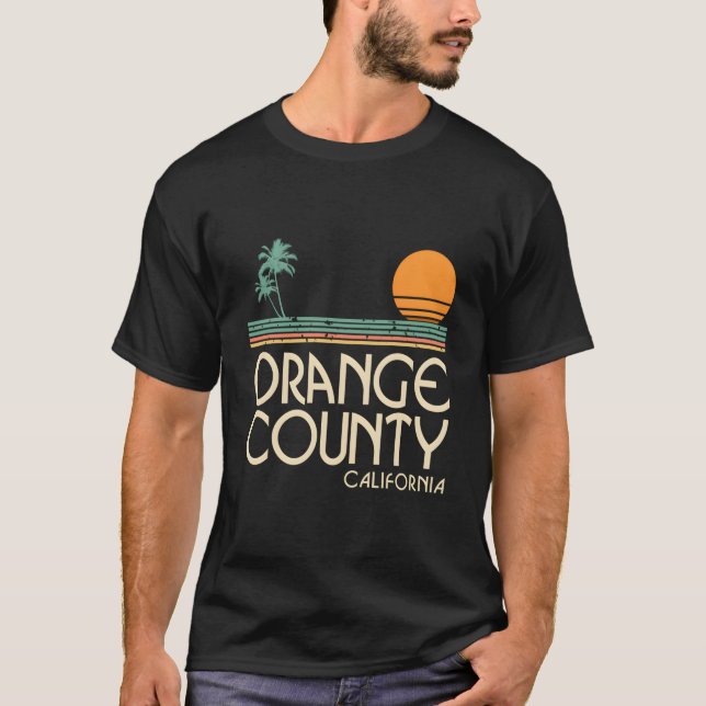 Orange County California T Shirt (Framsida)