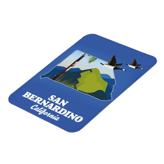 Orange County California Travel-affisch Magnet (Vänstra Sidan)