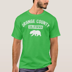 Orange County California USA flagga Cali Bear Retr T Shirt