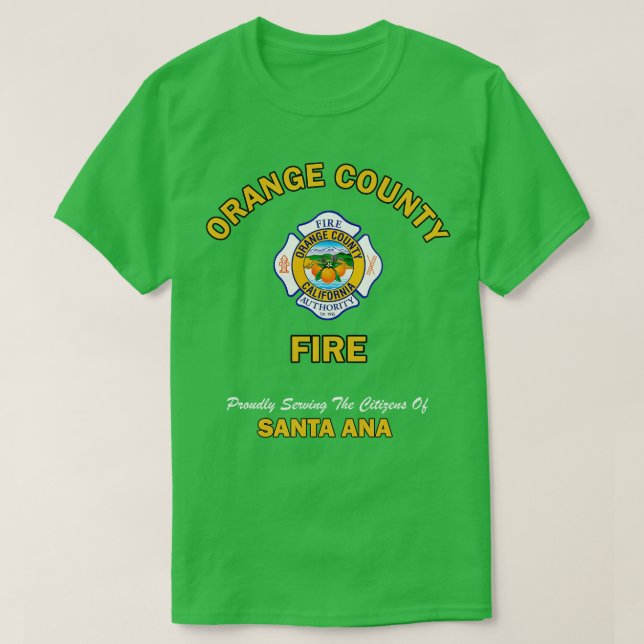 Orange County Fire TShirt T Shirt (Design framsida)