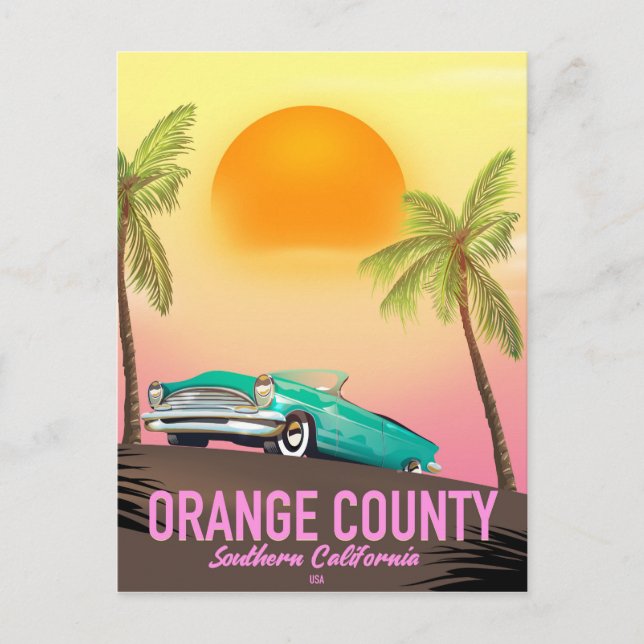 Orange County Kalifornien USA Vykort (Framsida)