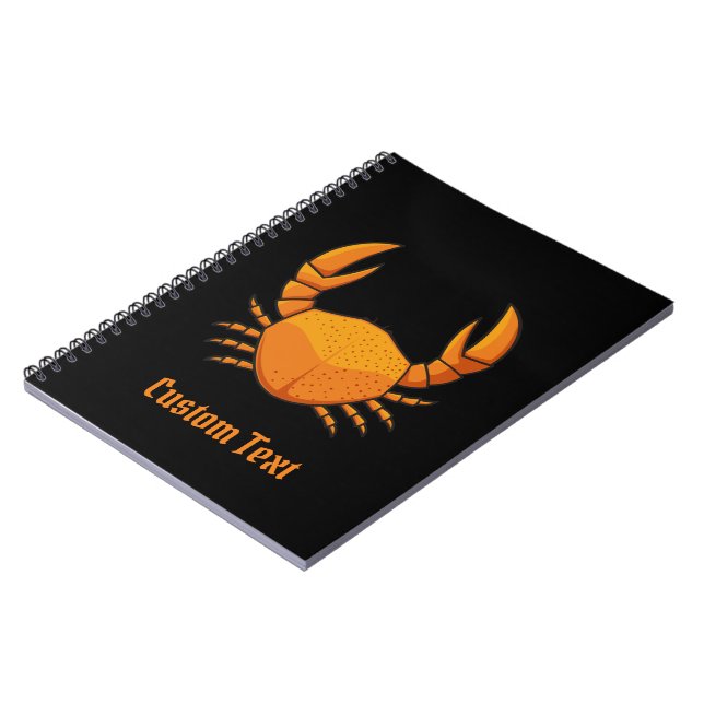 Orange Crab Anteckningsbok (Vänstra Sidan)