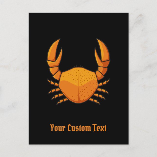Orange Crab Vykort (Framsida)