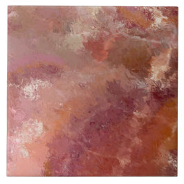 Orange Crackle Pastel Ceramic Tile Kakelplatta