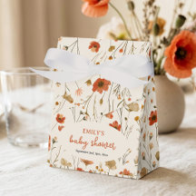 Orange Cream Wildflower Boho Babyfirande