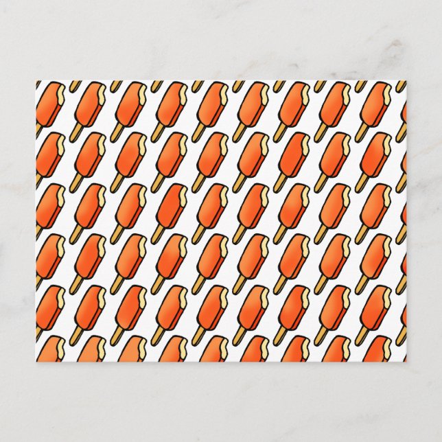 Orange Creamsicle Glass Popsicles Vykort (Framsida)