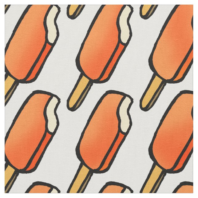 Orange Creamsicle glassPopsicles Tyg (Närbild)