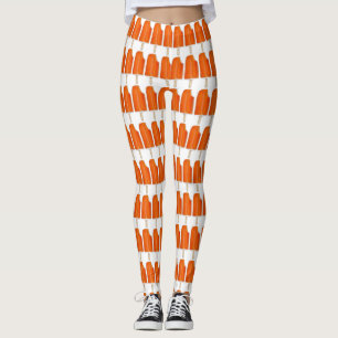 Orange Creamsicle Ice Cream Popsicle Skriv ut Leggings