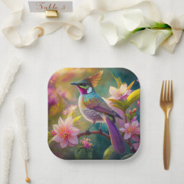 Orange Crested Rainbow Jay Fantasy Bird
