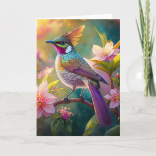 Orange Crested Rainbow Jay Fantasy Bird Kort