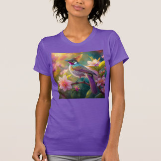 Orange Crested Rainbow Jay Fantasy Bird T Shirt