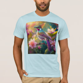 Orange Crested Rainbow Jay Fantasy Bird T Shirt