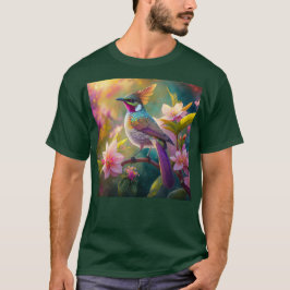 Orange Crested Rainbow Jay Fantasy Bird T Shirt