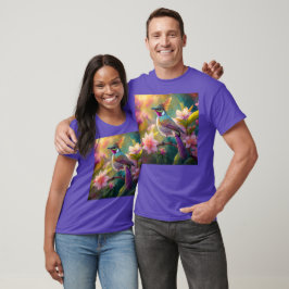 Orange Crested Rainbow Jay Fantasy Bird T Shirt