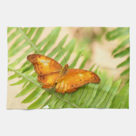 Orange Cruiser butterfly Kökshandduk