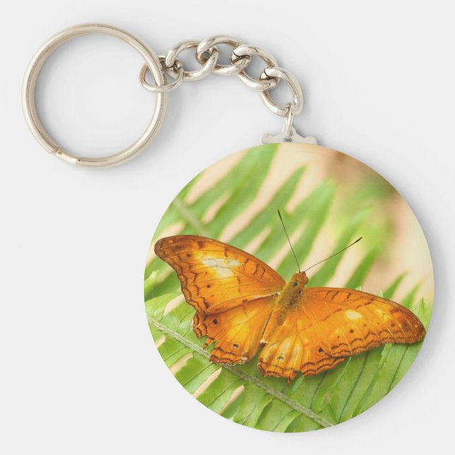 Orange Cruiser Butterfly Nyckelring (Framsidan)