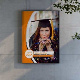 Orange Curved Ram Photo Studenten Poster