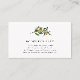 Orange Cutie-böcker för bebisar kort insatt