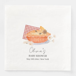 Orange Cutie Paj Flower Flower Baby Shower Pappersservett