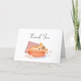 Orange Cutie Paj Flower Flower Baby Shower Tack Kort