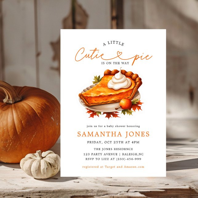 Orange Cutie Paj Pumpkin Fall Baby Shower (Skapare uppladdad)