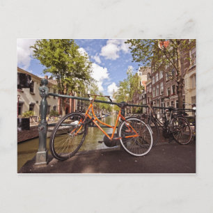 Orange Cycle i Amsterdam Nederländerna Vykort