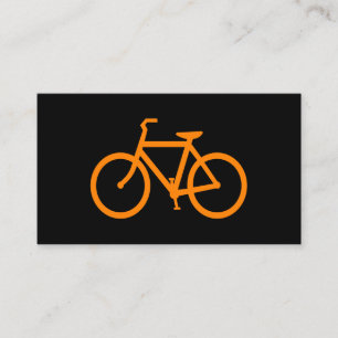 Orange cykel visitkort