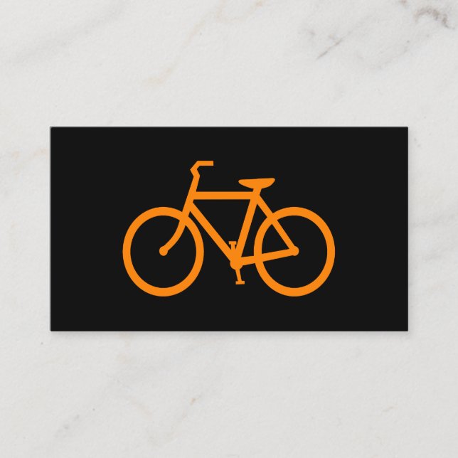 Orange cykel visitkort (Framsida)