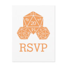 Orange D20-diskens svarskort