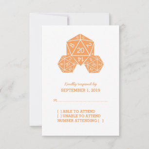 Orange D20-disksvarskort OSA Kort