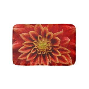 Orange Dahlia-blomma Badrumsmatta