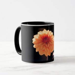 Orange Dahlia – Fin konstblomfotografering Mugg