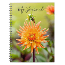 Orange Dahlia Journal bärbar dator Anteckningsbok