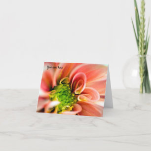 Orange Dahlia Julkort Kort