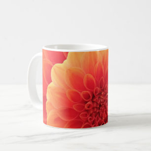 Orange Dahlia Kaffemugg